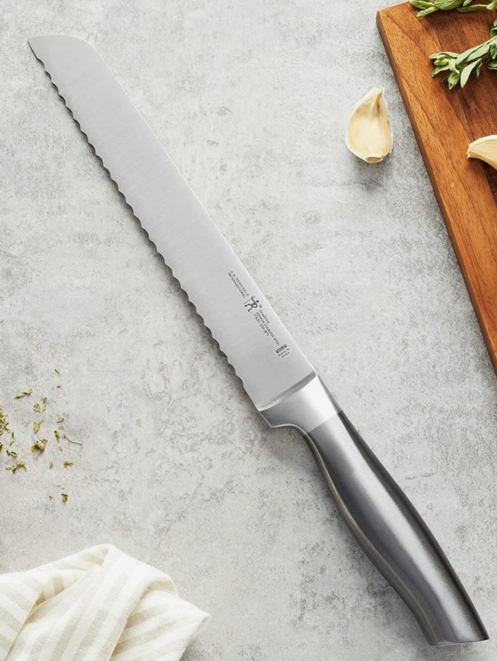 Henckels Graphite Forged 8" Serrated Bread Knife
